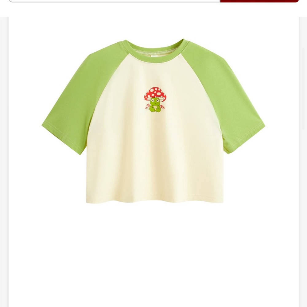 WOMEN'S CACTUS PRINT GREEN FROG MUSHROOM
CROP TOP SHORT SLEEVE
GRAPHIC MEDIUM